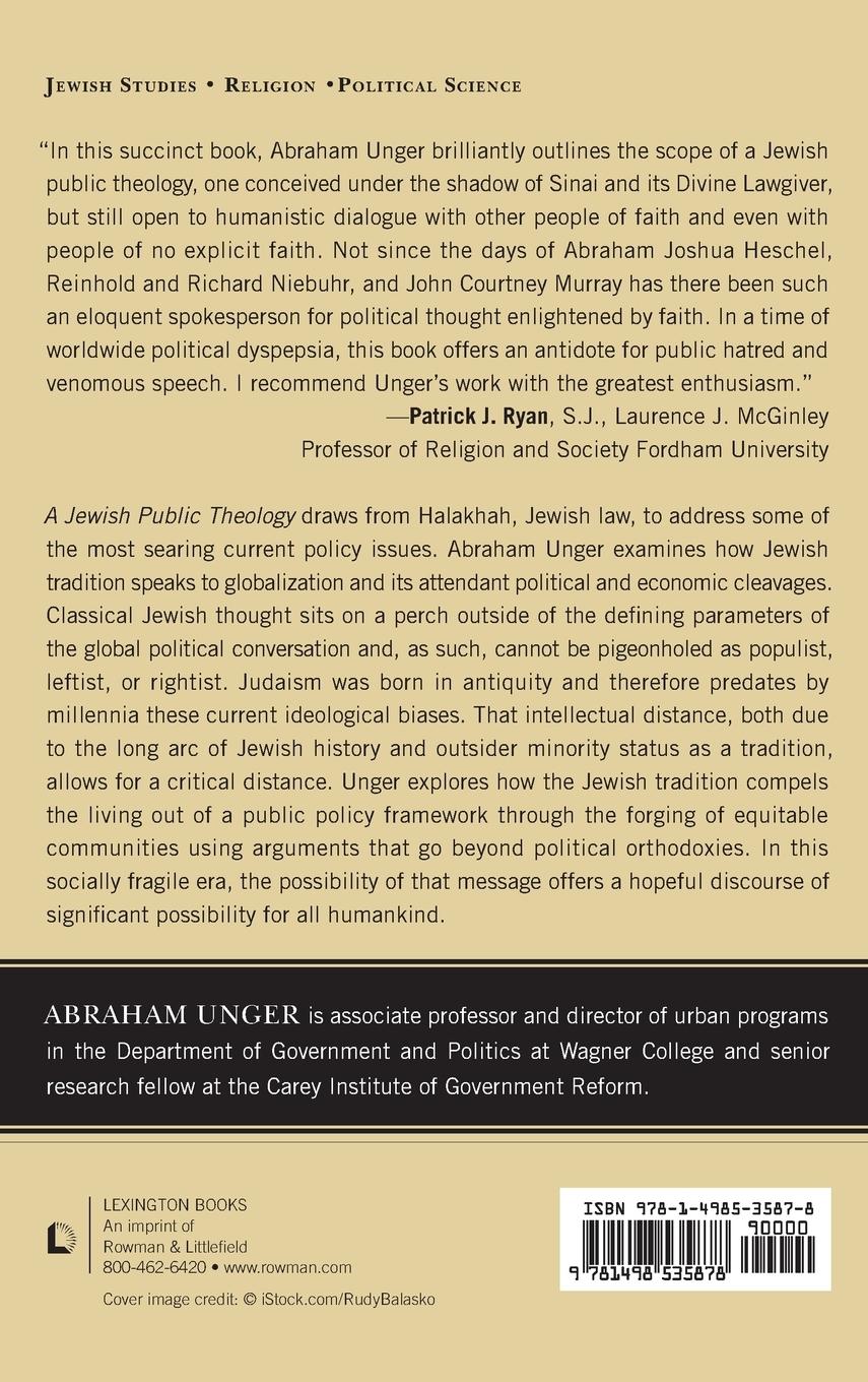 Rückseitencover Jewish Public Theology