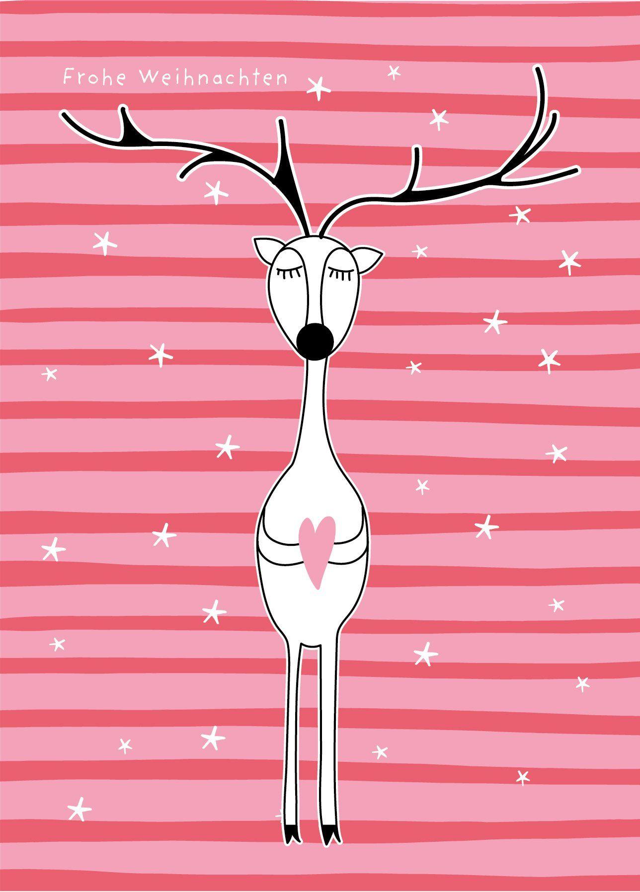 Beispielinhalt (Bild) 25 handgemachte Weihnachtskarten Teil 2