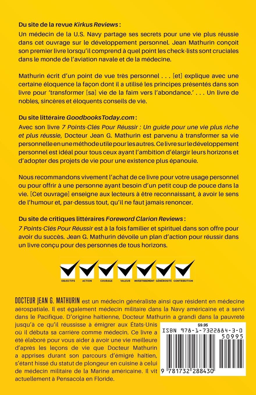 Rückseitencover 7 Points-Clés Pour Réussir