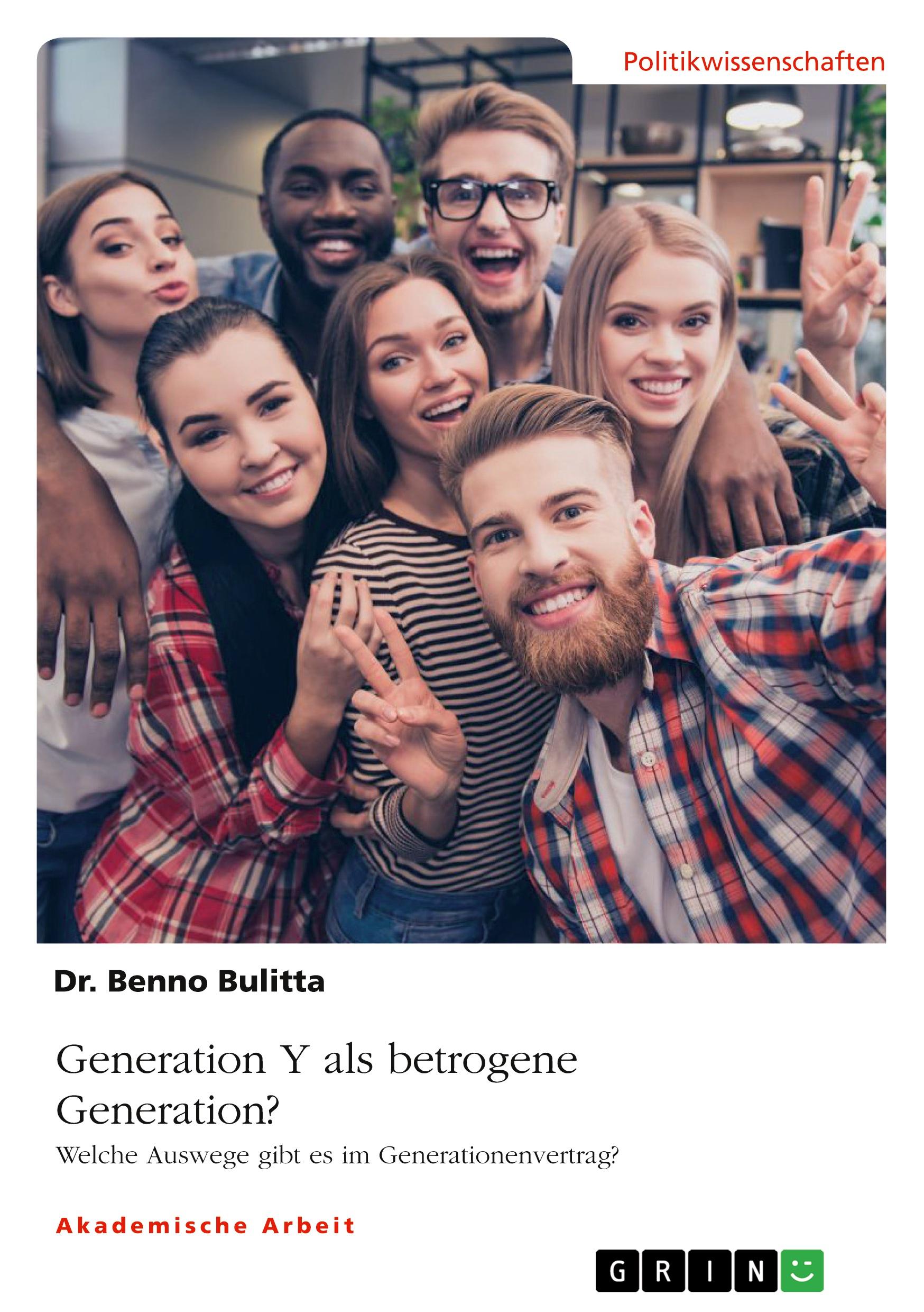 Vorderes Coverbild Generation Y als betrogene Generation?