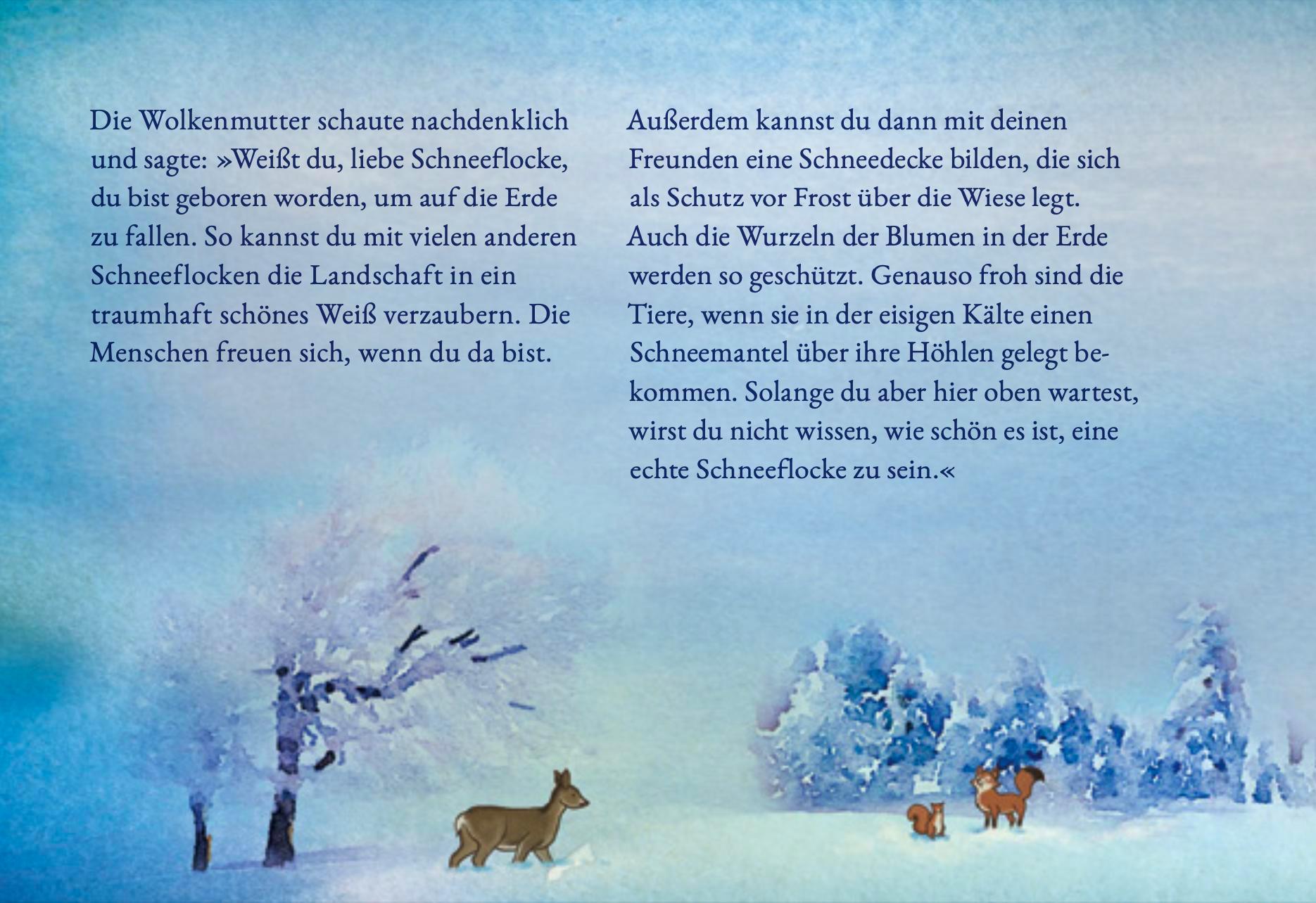 Beispielinhalt (Bild) Die mutige Schneeflocke