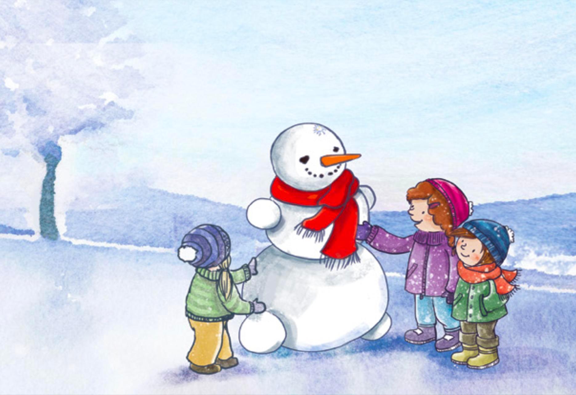 Beispielinhalt (Bild) Die mutige Schneeflocke