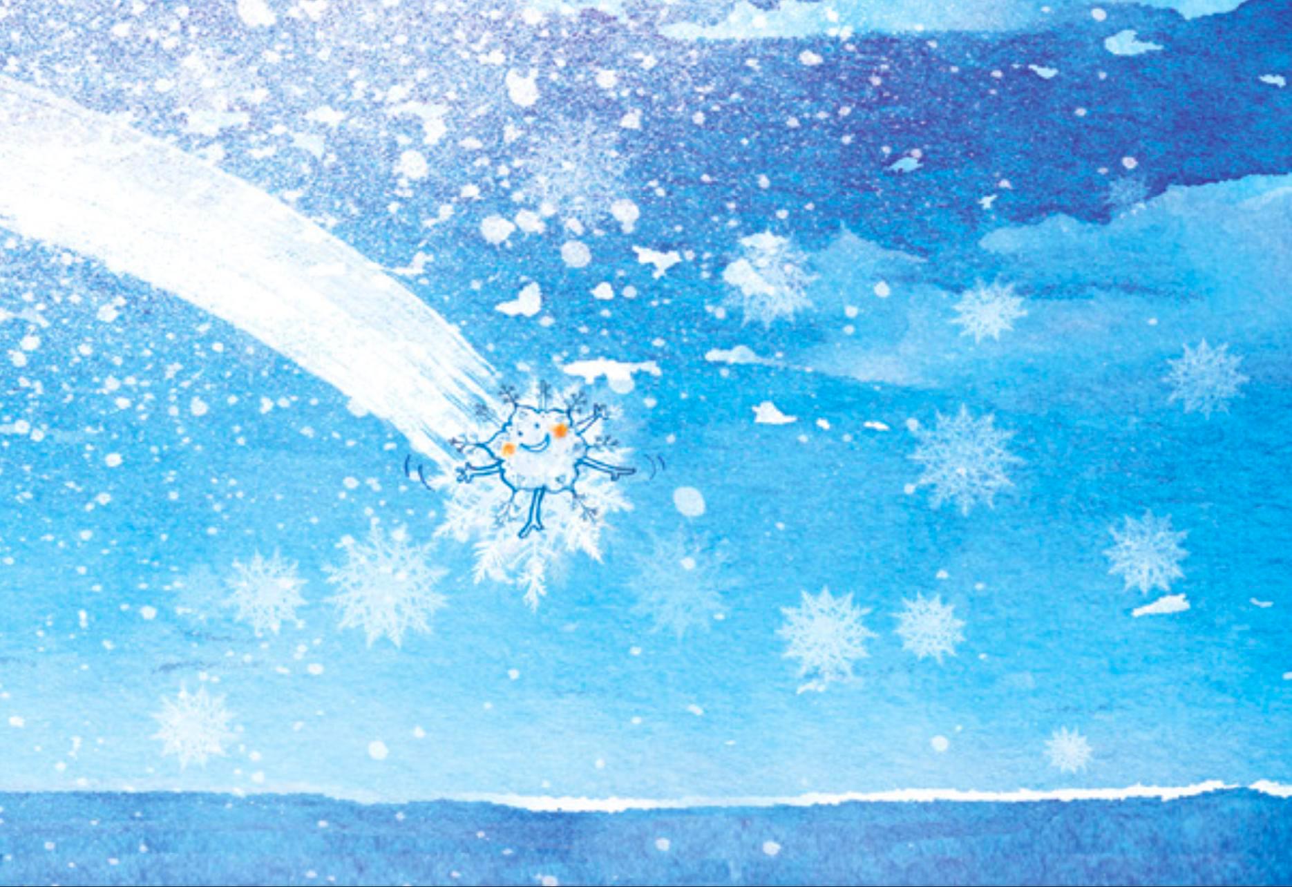 Beispielinhalt (Bild) Die mutige Schneeflocke