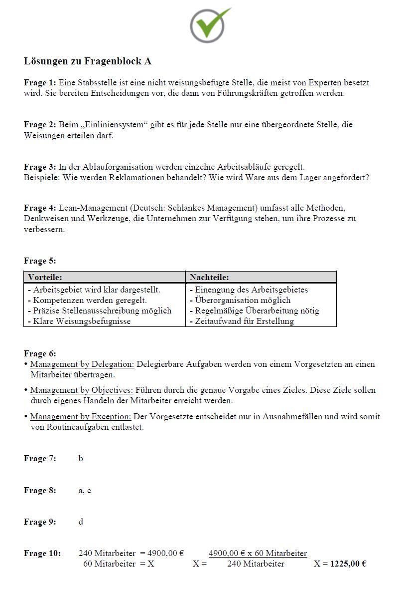 Beispielinhalt (Bild) Top-Prüfung Automobilkaufmann / Automobilkauffrau - 350 Übungsaufgaben für die Abschlussprüfung