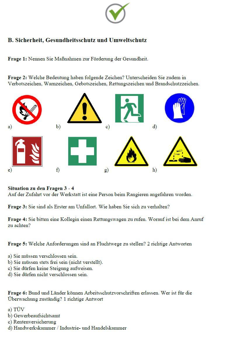 Beispielinhalt (Bild) Top-Prüfung Automobilkaufmann / Automobilkauffrau - 350 Übungsaufgaben für die Abschlussprüfung