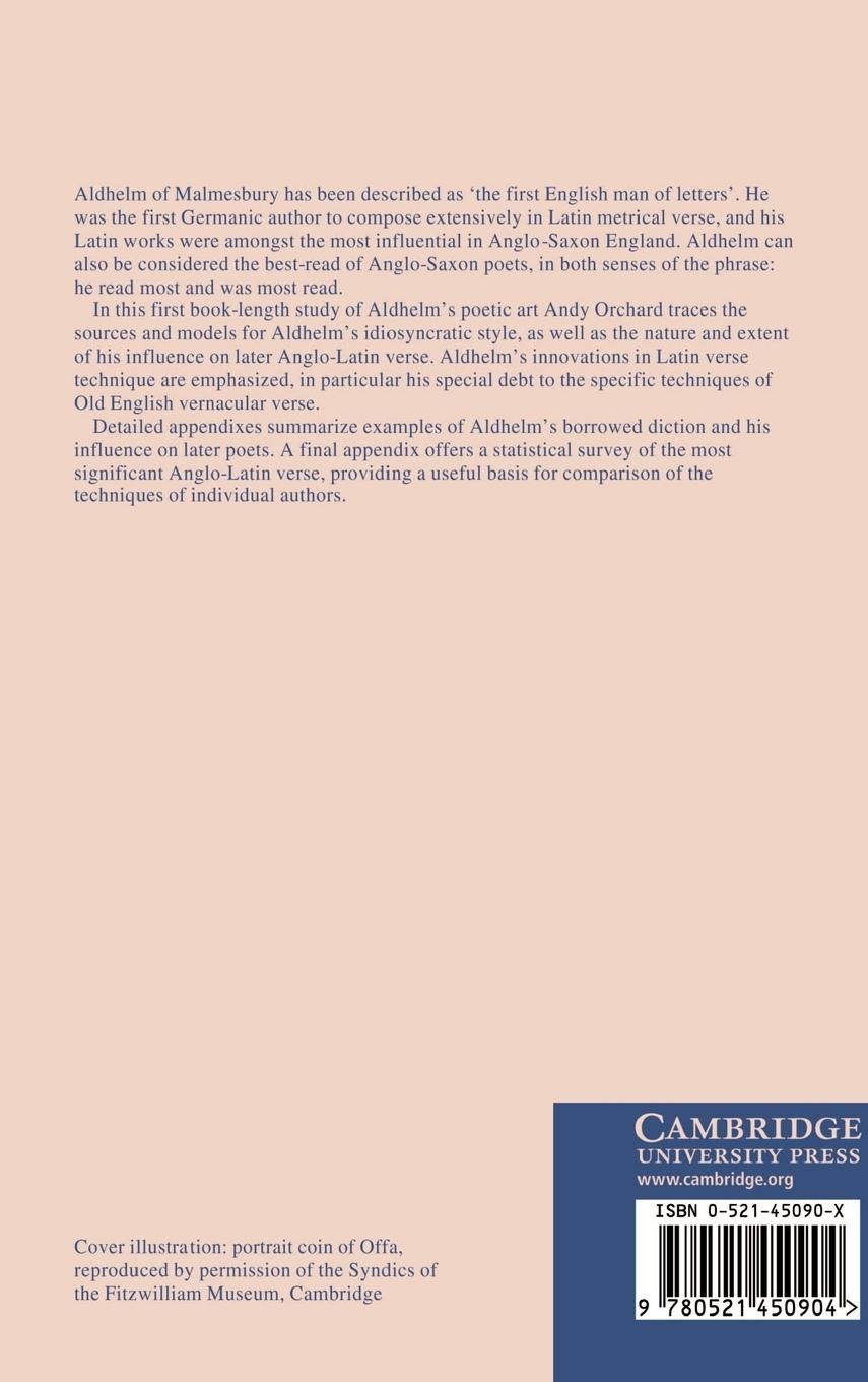 Rückseitencover The Poetic Art of Aldhelm