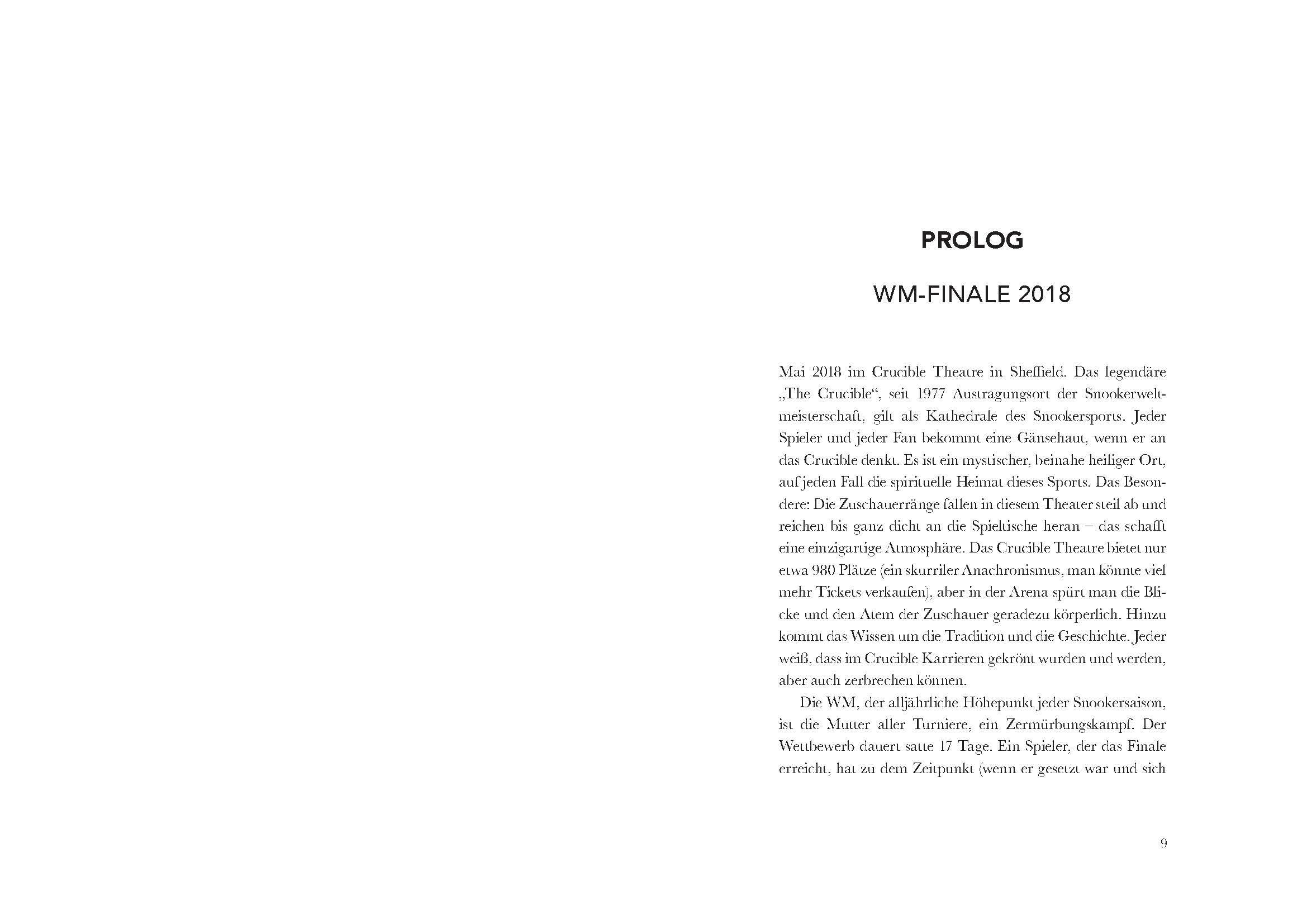 Beispielinhalt (Bild) Die faszinierende Welt des Snooker