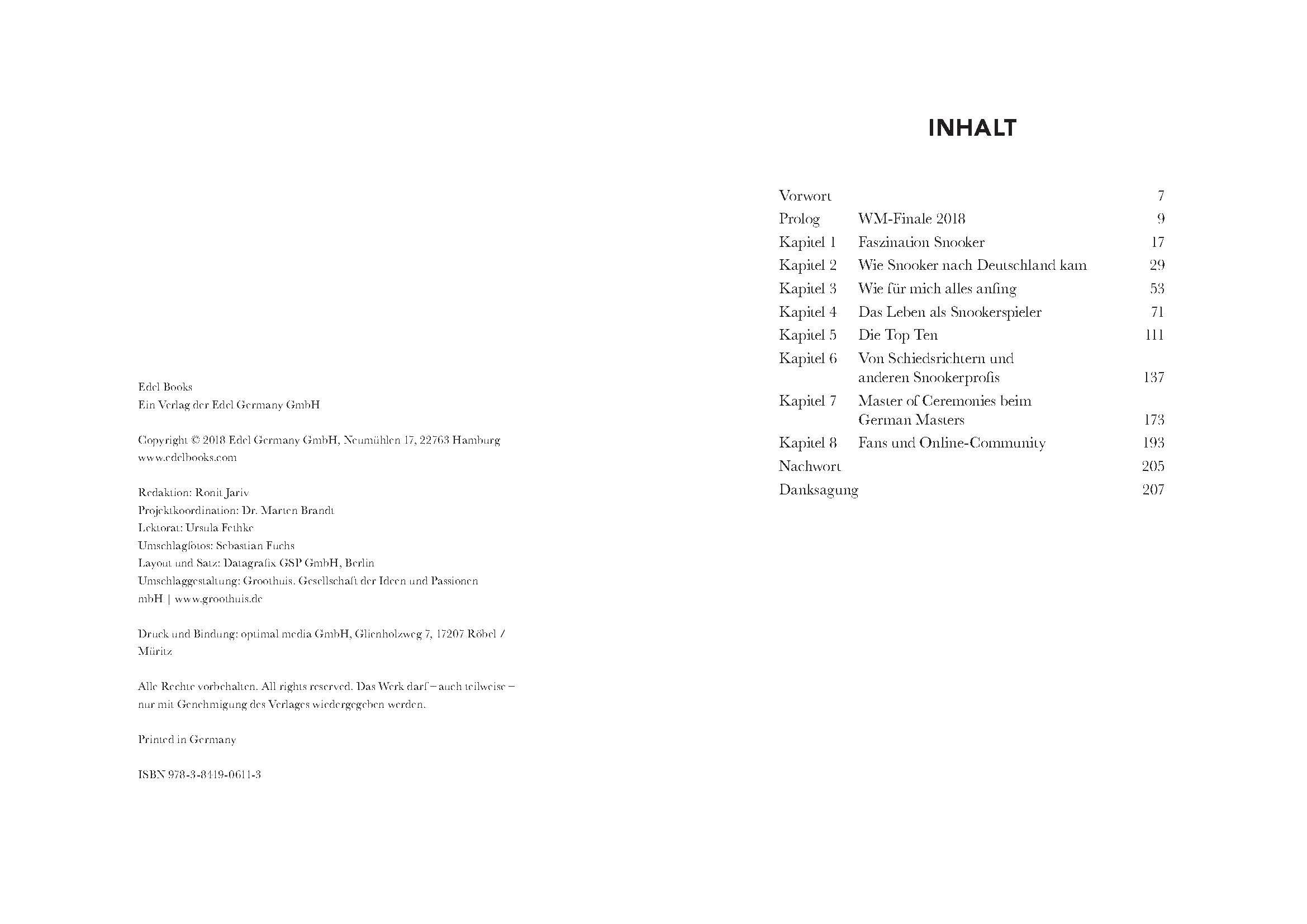 Beispielinhalt (Bild) Die faszinierende Welt des Snooker