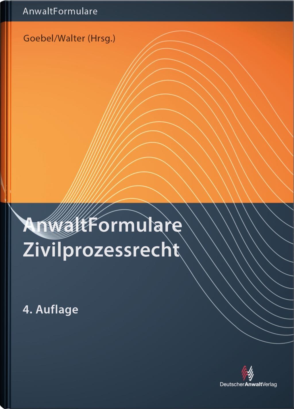 Vorderes Coverbild AnwaltFormulare Zivilprozessrecht
