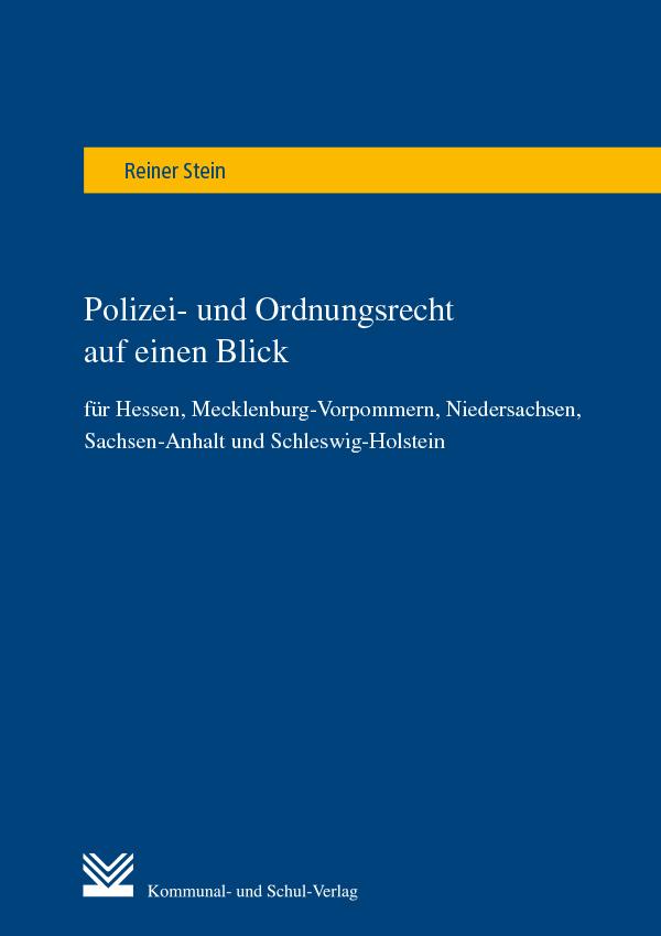Vorderes Coverbild Polizei- und Ordnungsrecht auf einen Blick