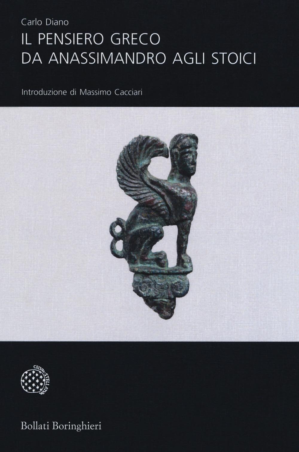 Vorderes Coverbild Il pensiero greco da Anassimandro agli stoici