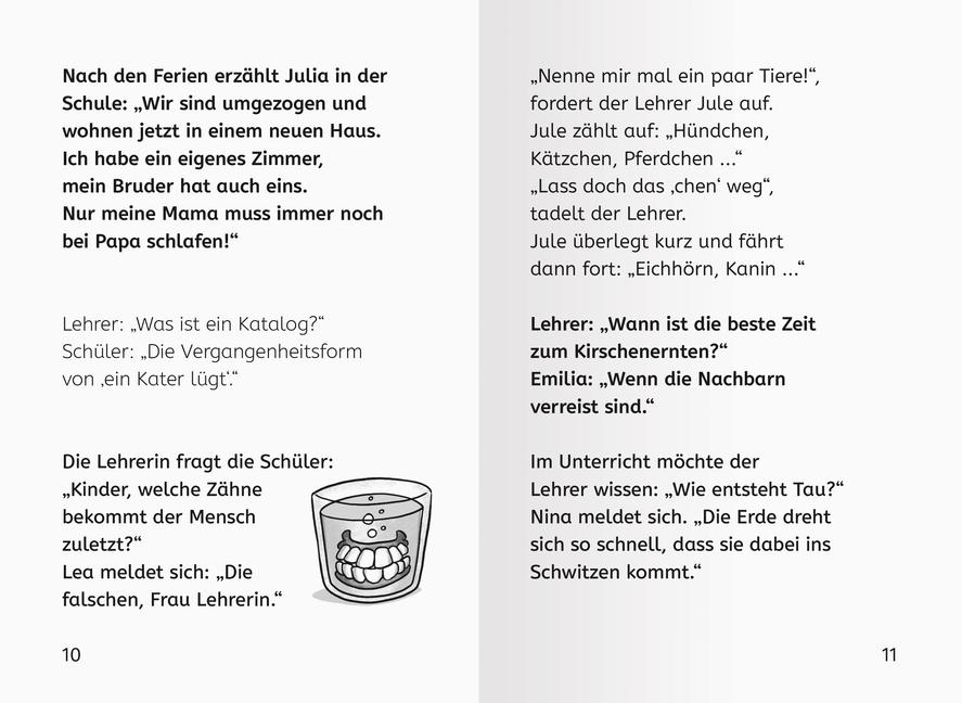 Beispielinhalt (Bild) Die besten Witze für Erstleser