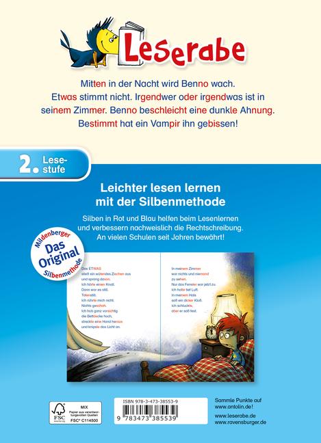 Beispielinhalt (Bild) Hilfe, ich bin ein Vampir - Leserabe 2. Klasse - Erstlesebuch ab 7 Jahren