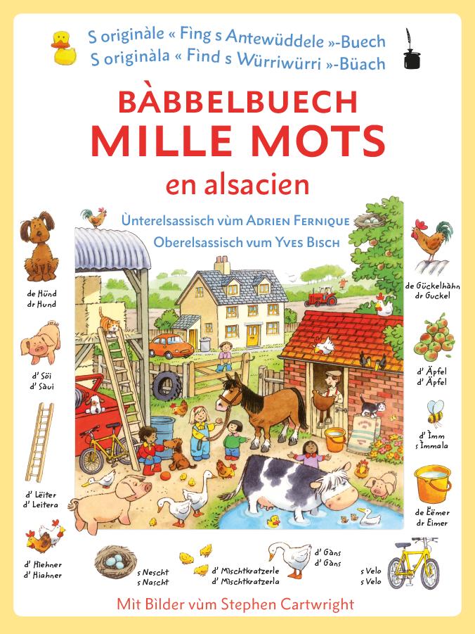 Vorderes Coverbild Bàbbelbuech. Mille mots en alsacien
