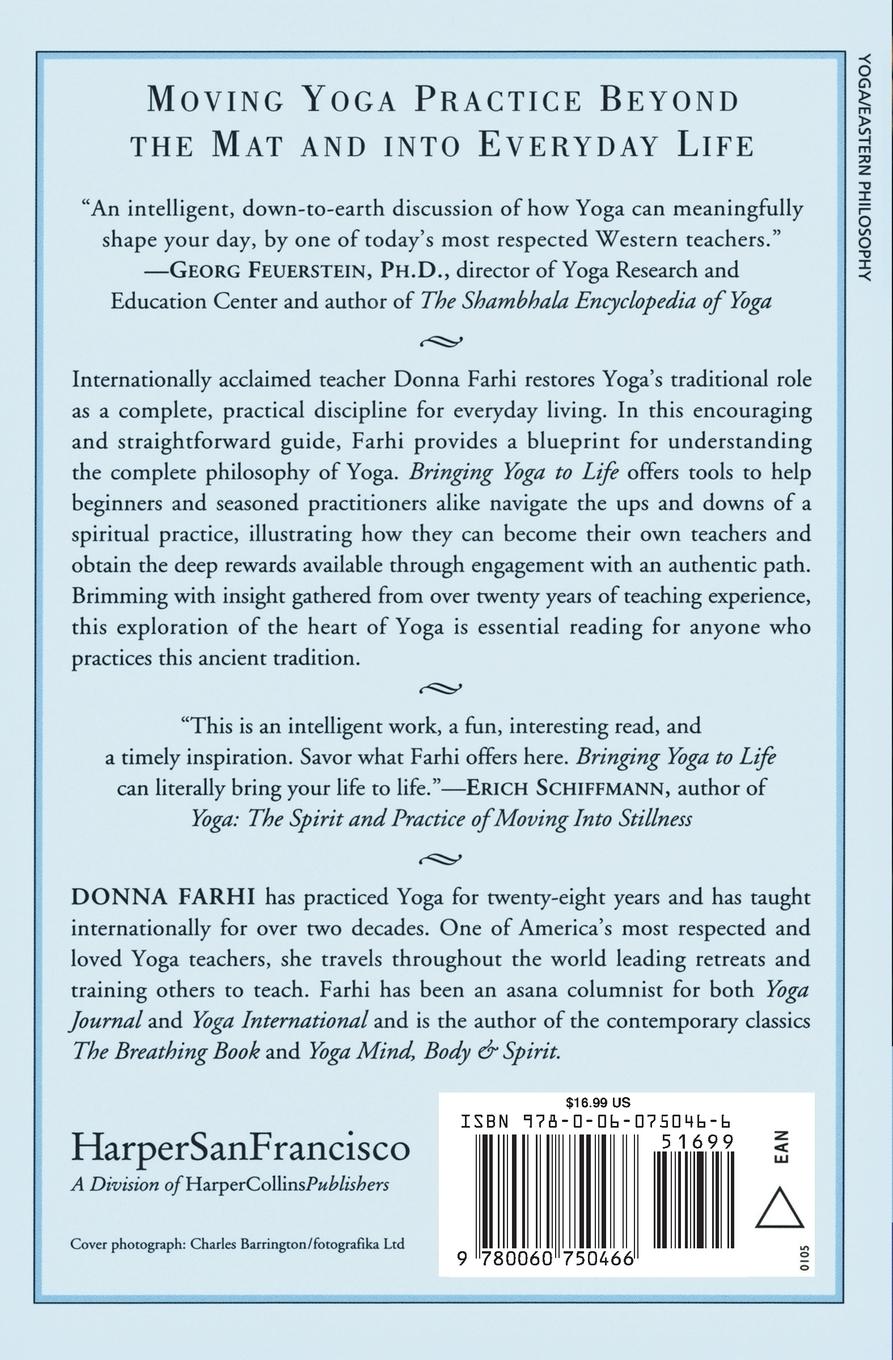 Rückseitencover Bringing Yoga to Life