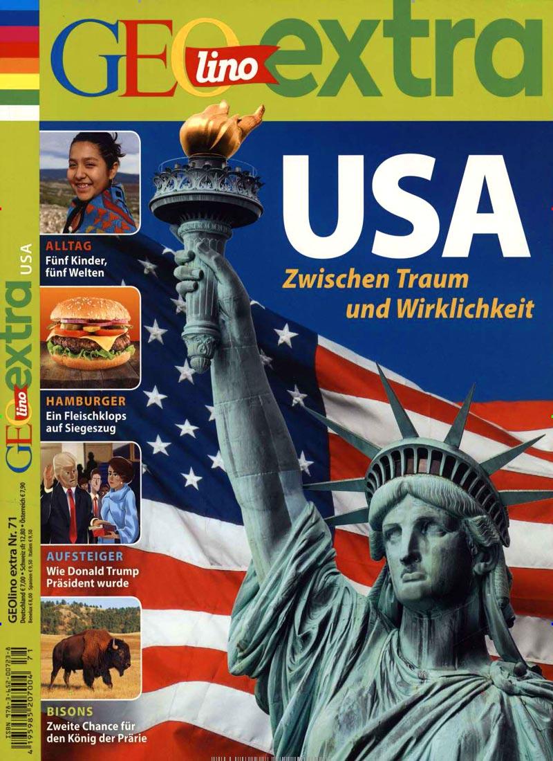 Vorderes Coverbild GEOlino extra 71/2018 - USA