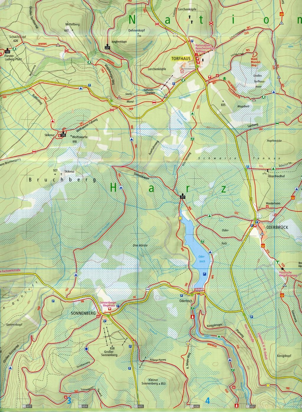 Beispielinhalt (Bild) Bad Harzburg, Goslar, Altenau mit Brocken 1 : 25 000