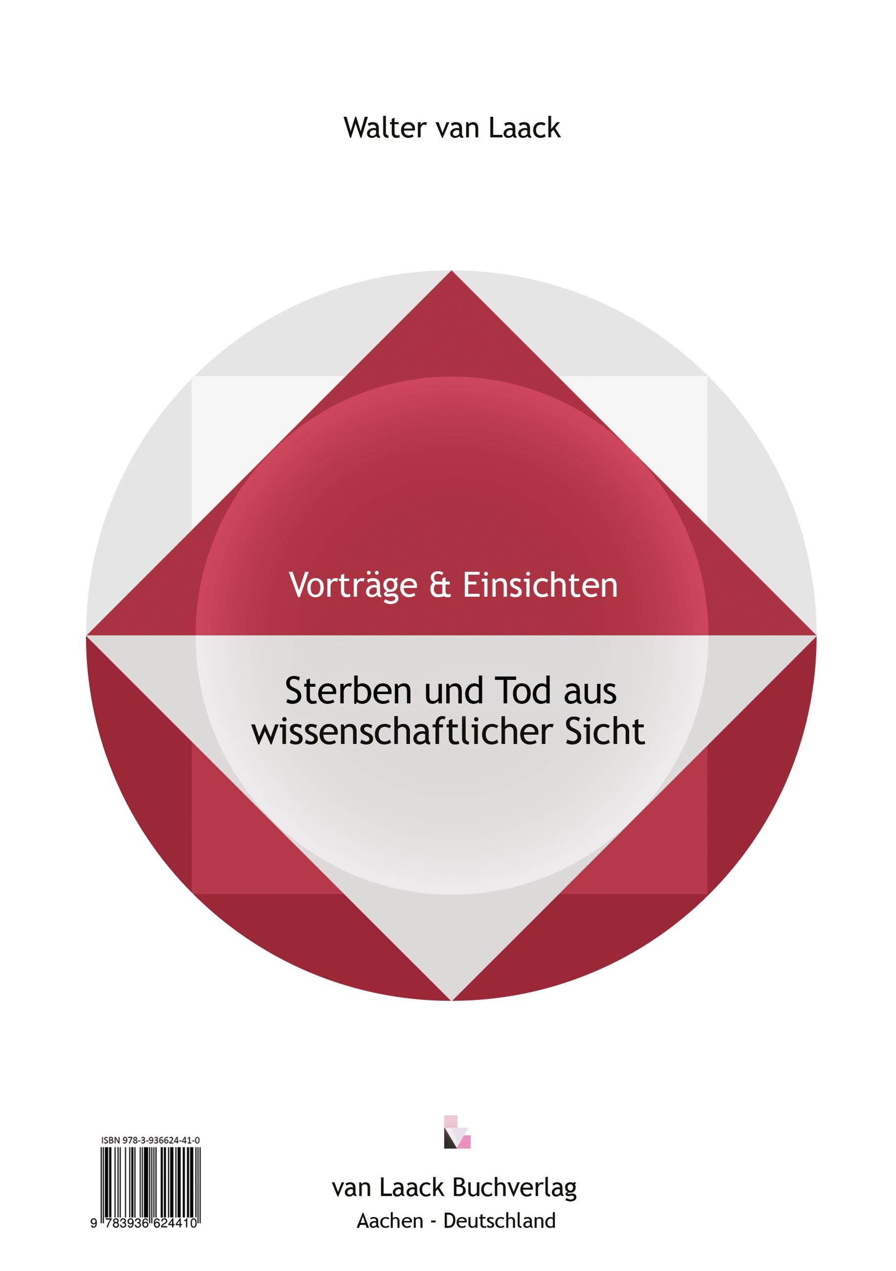 Vorderes Coverbild Sterben und Tod aus wissenschaftlicher Sicht - Dying and Death from a Scientific Point of View