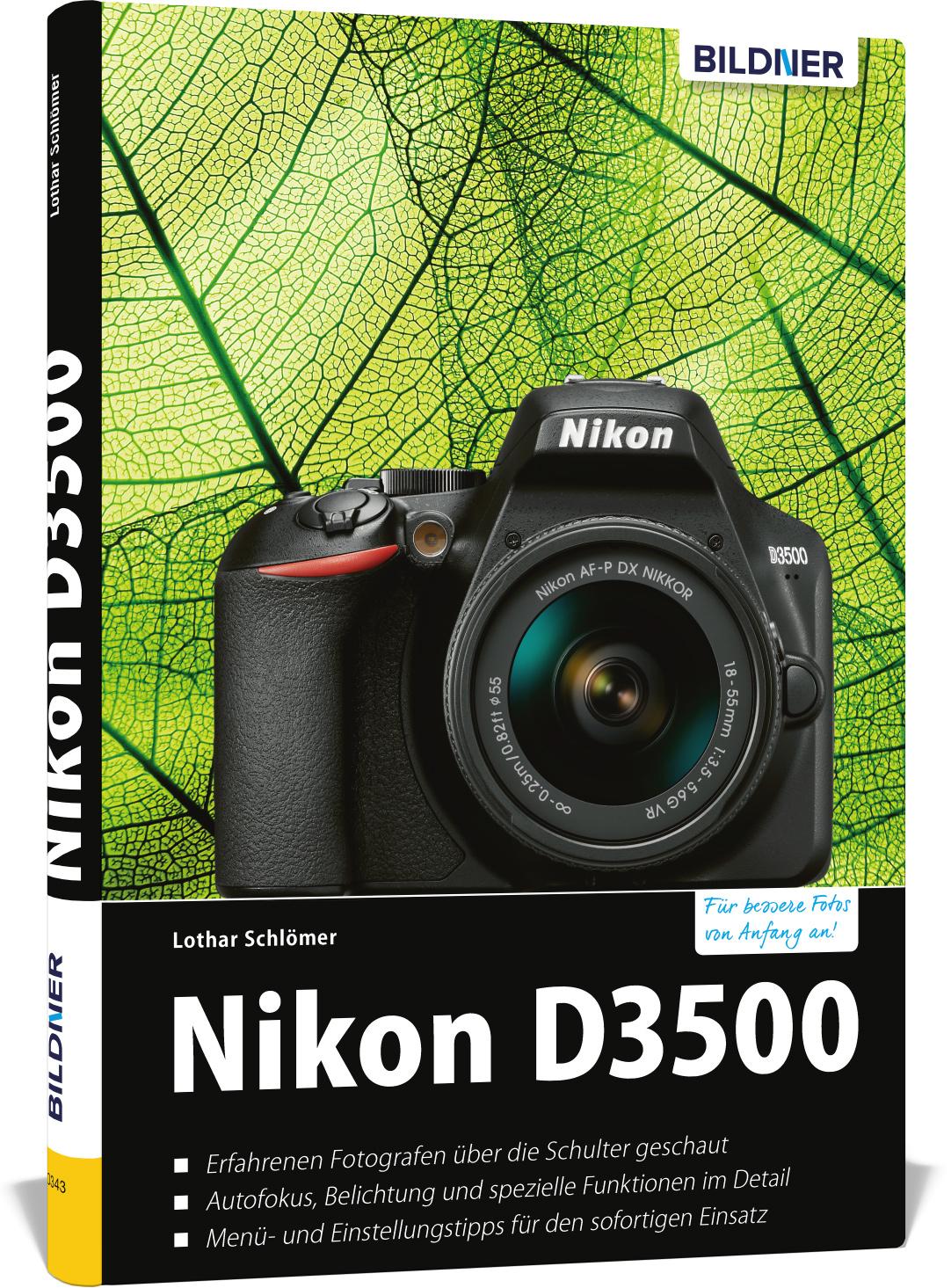 Vorderes Coverbild Nikon D3500 - Für bessere Fotos von Anfang an!