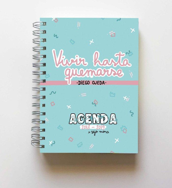 Vorderes Coverbild Agenda 2018-2019. Vivir hasta quemarse