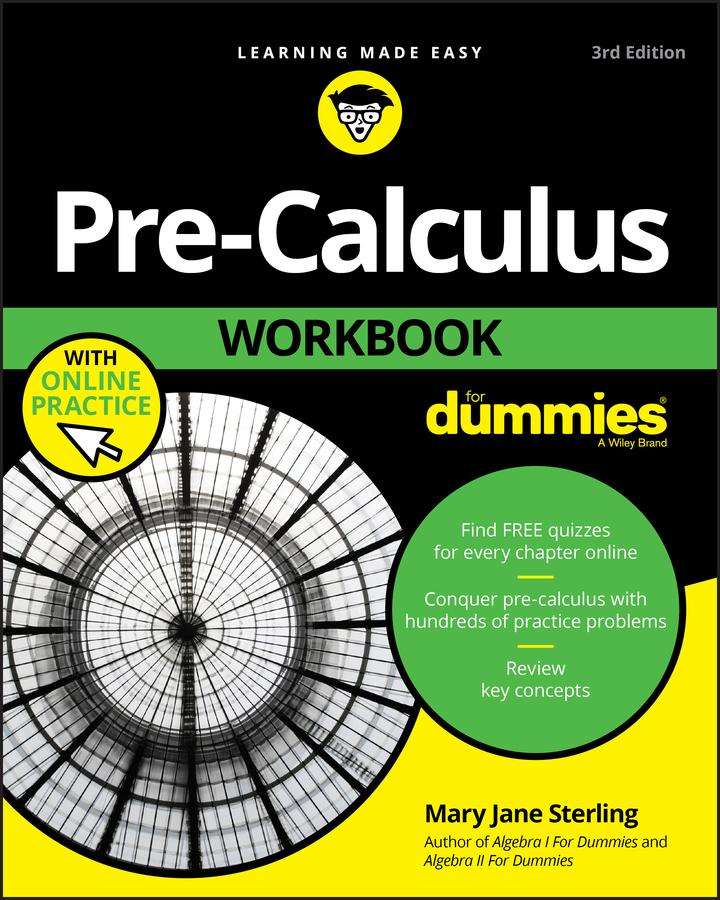 Vorderes Coverbild Pre-Calculus Workbook for Dummies