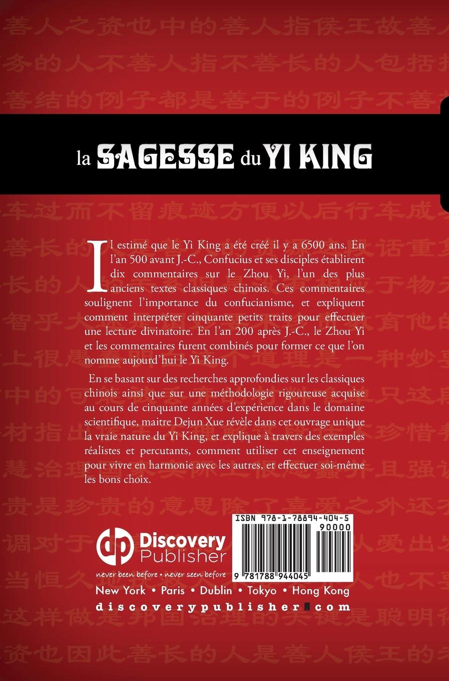 Rückseitencover La sagesse du Yi King