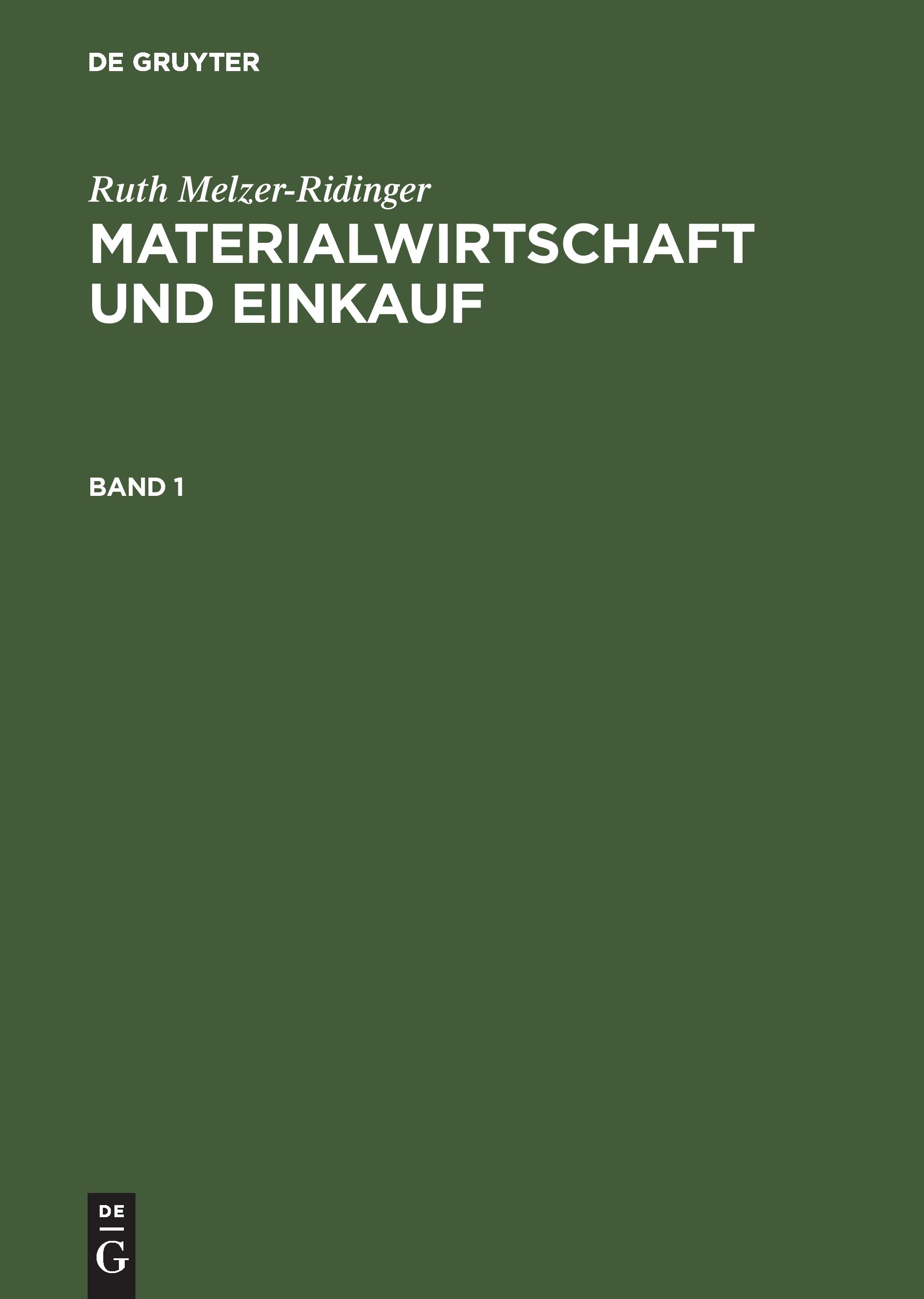 Vorderes Coverbild Materialwirtschaft und Einkauf
