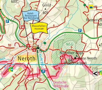 Beispielinhalt (Bild) Eifel, Maare und Vulkane 1 : 50 000