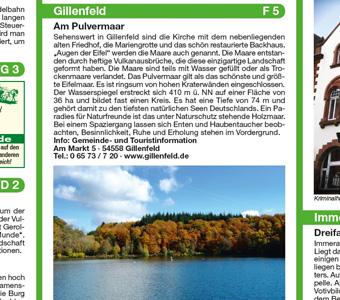 Beispielinhalt (Bild) Eifel, Maare und Vulkane 1 : 50 000