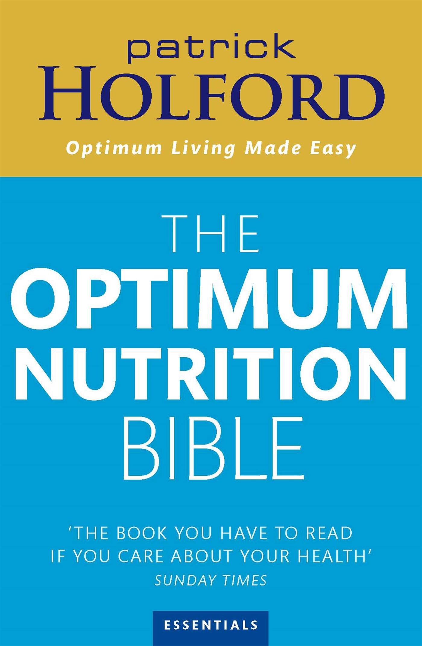 Vorderes Coverbild The Optimum Nutrition Bible