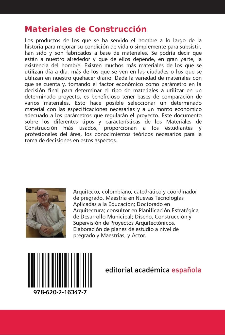 Rückseitencover Materiales de Construcción