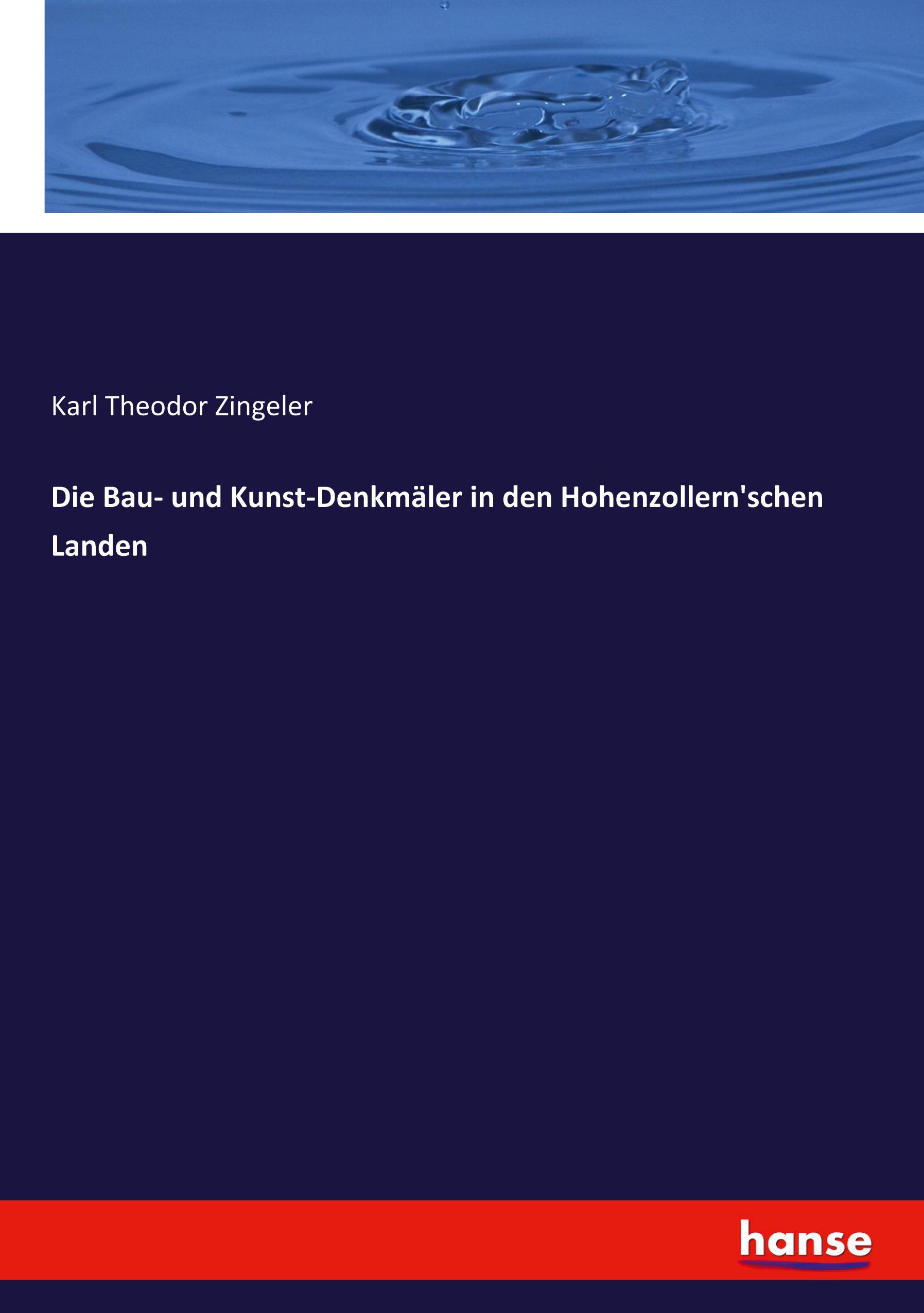 Vorderes Coverbild Die Bau- und Kunst-Denkmäler in den Hohenzollern'schen Landen
