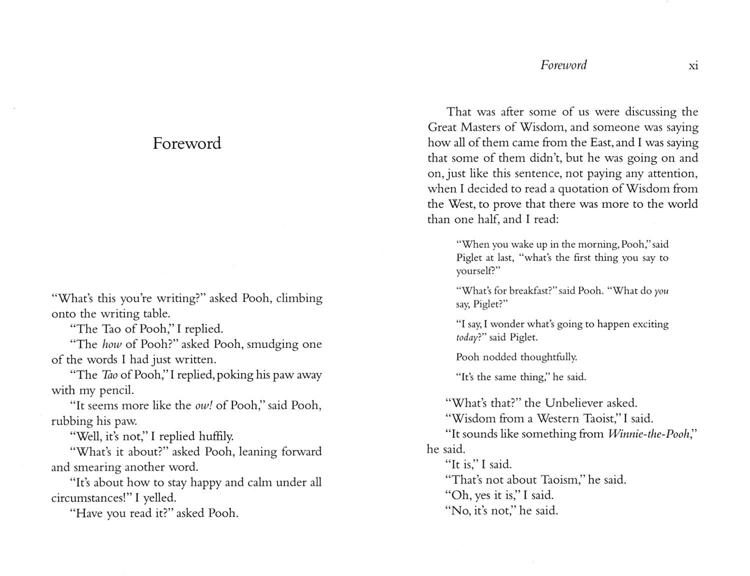 Beispielinhalt (Bild) The Tao of Pooh