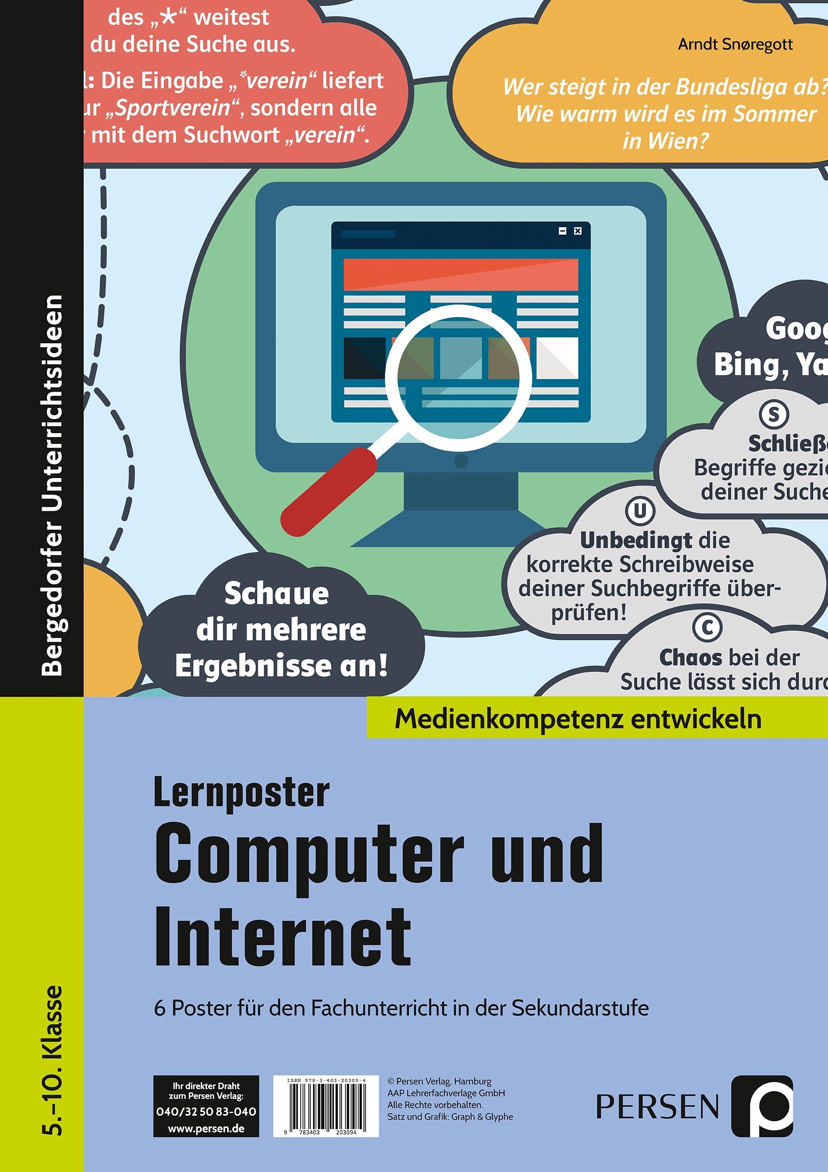 Vorderes Coverbild Lernposter Computer und Internet