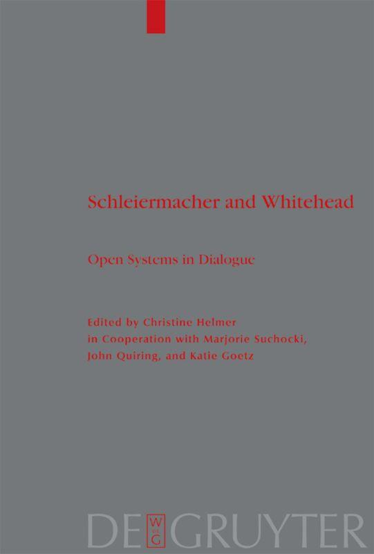 Vorderes Coverbild Schleiermacher and Whitehead