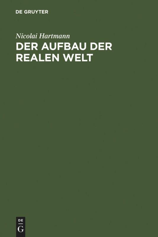 Vorderes Coverbild Der Aufbau der realen Welt