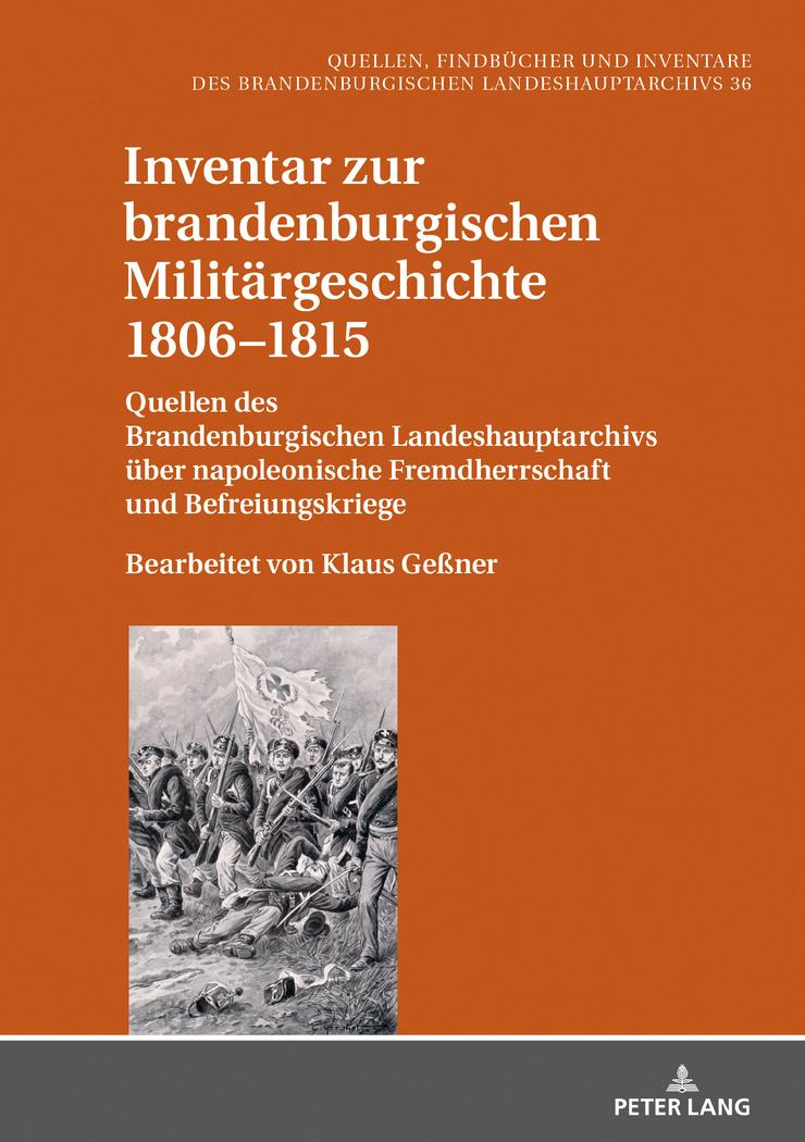 Vorderes Coverbild Inventar zur brandenburgischen Militärgeschichte 1806-1815