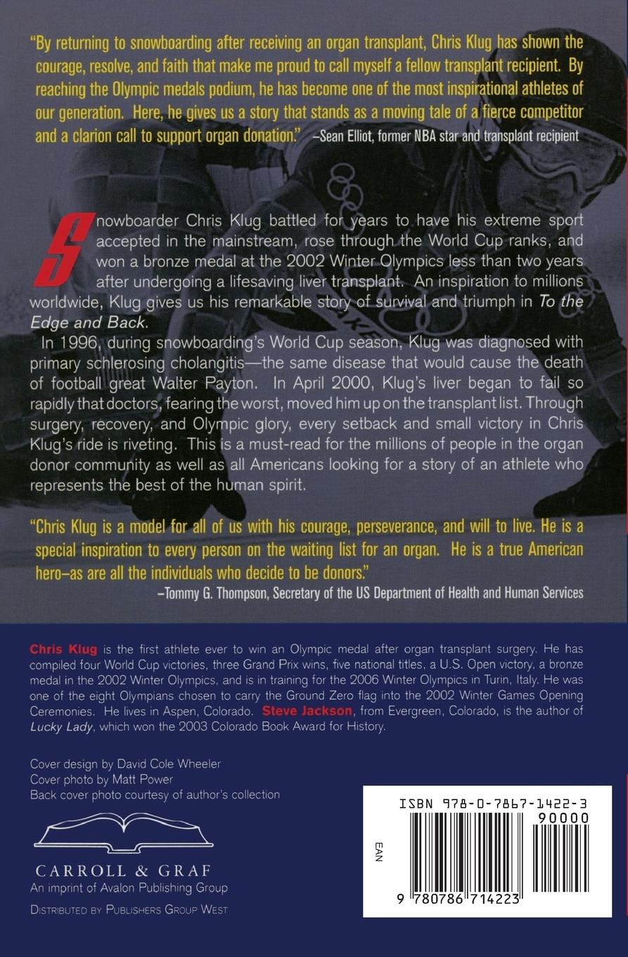 Rückseitencover To the Edge and Back