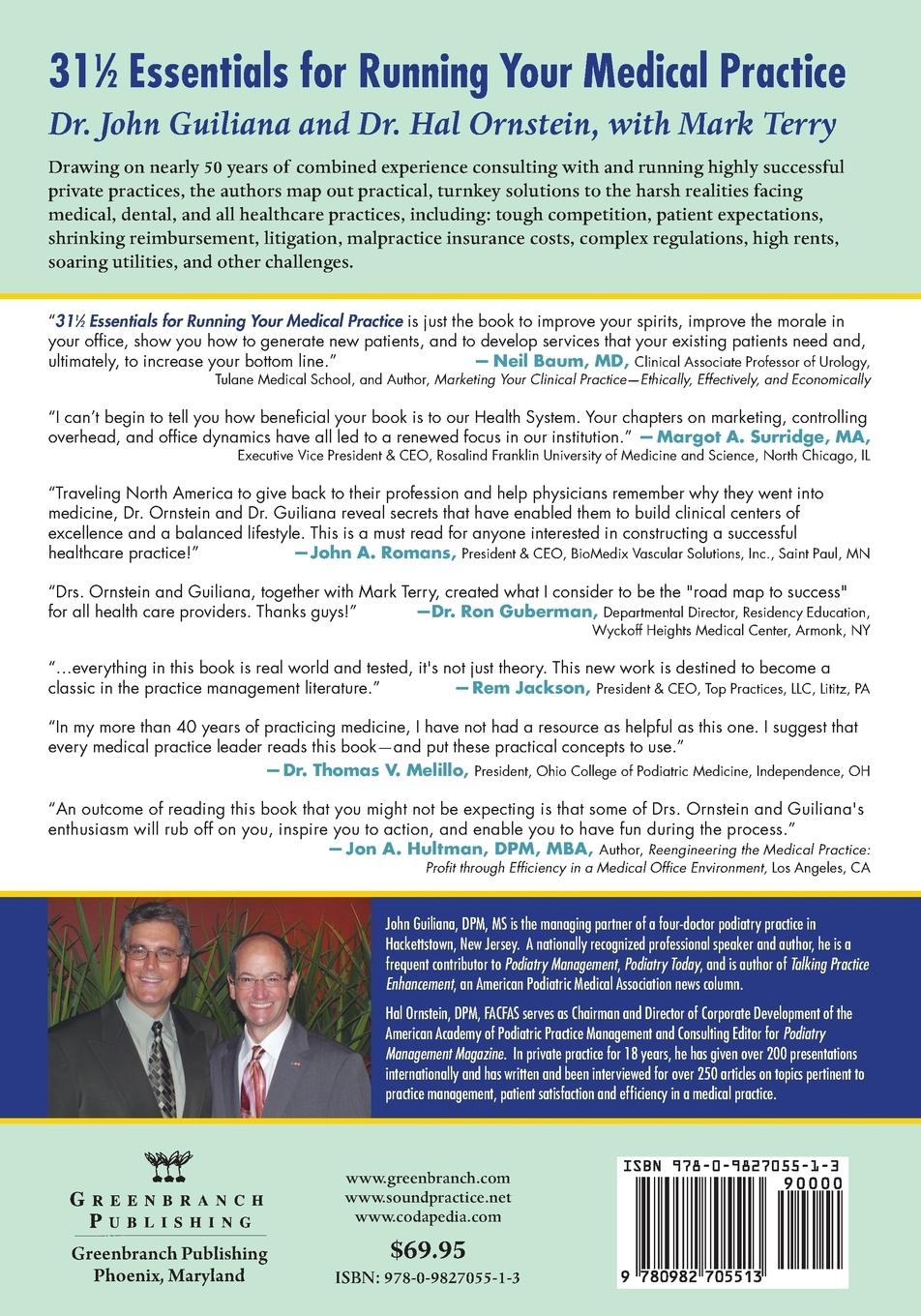 Vorderes Coverbild 31 1/2 Essentials for Running Your Medical Practice