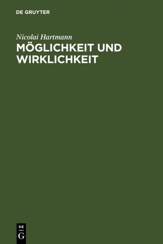 Vorderes Coverbild Möglichkeit und Wirklichkeit