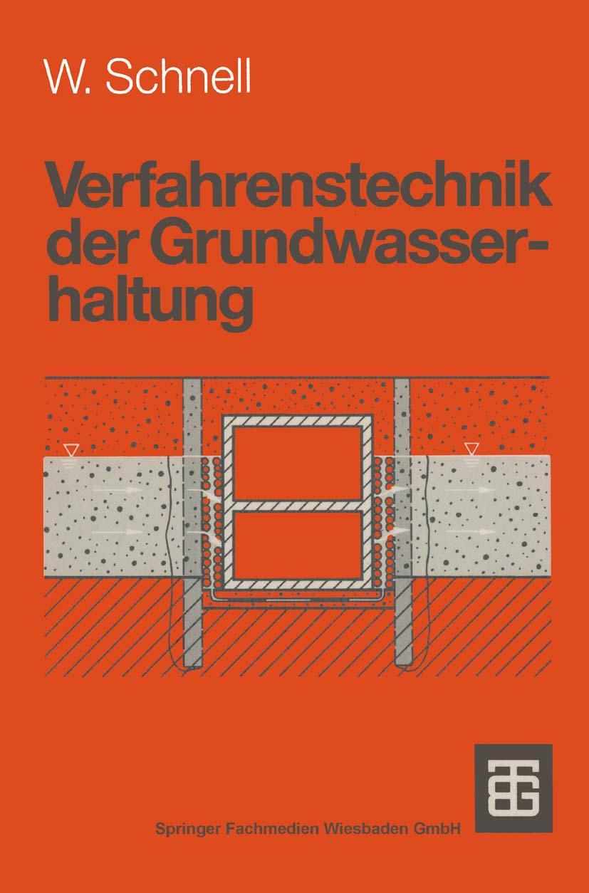 Vorderes Coverbild Verfahrenstechnik der Grundwasserhaltung