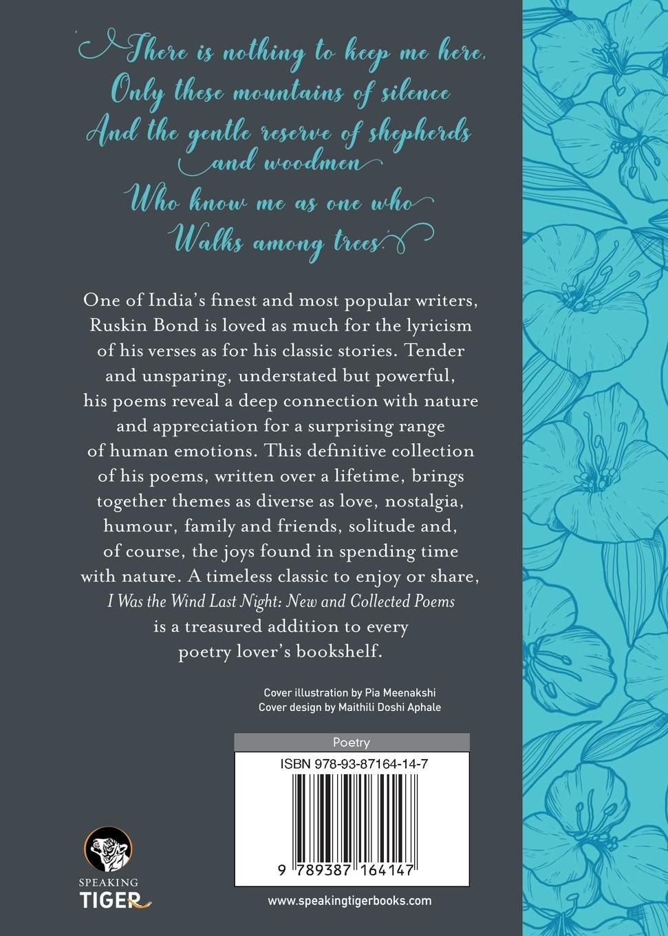 Rückseitencover I Was the Wind Last Night