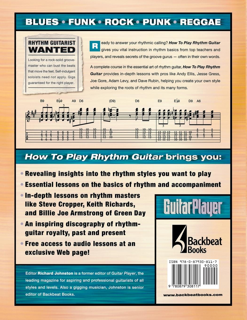 Rückseitencover How to Play Rhythm Guitar