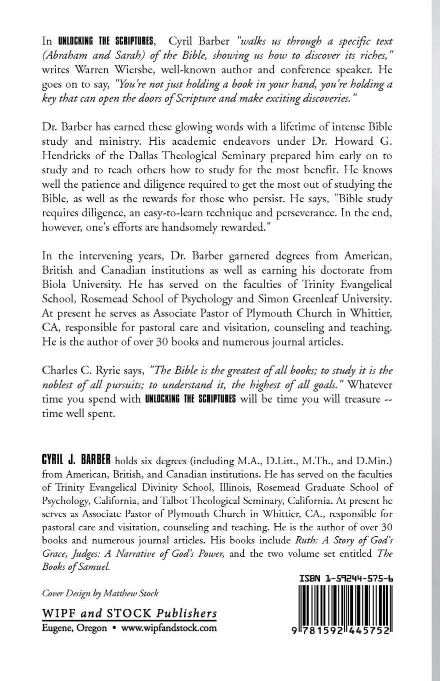 Rückseitencover Unlocking the Scriptures