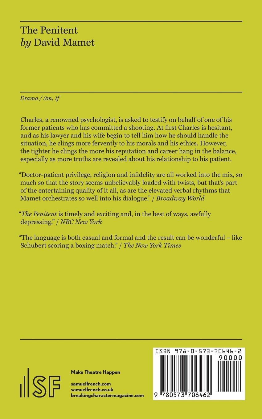 Rückseitencover The Penitent