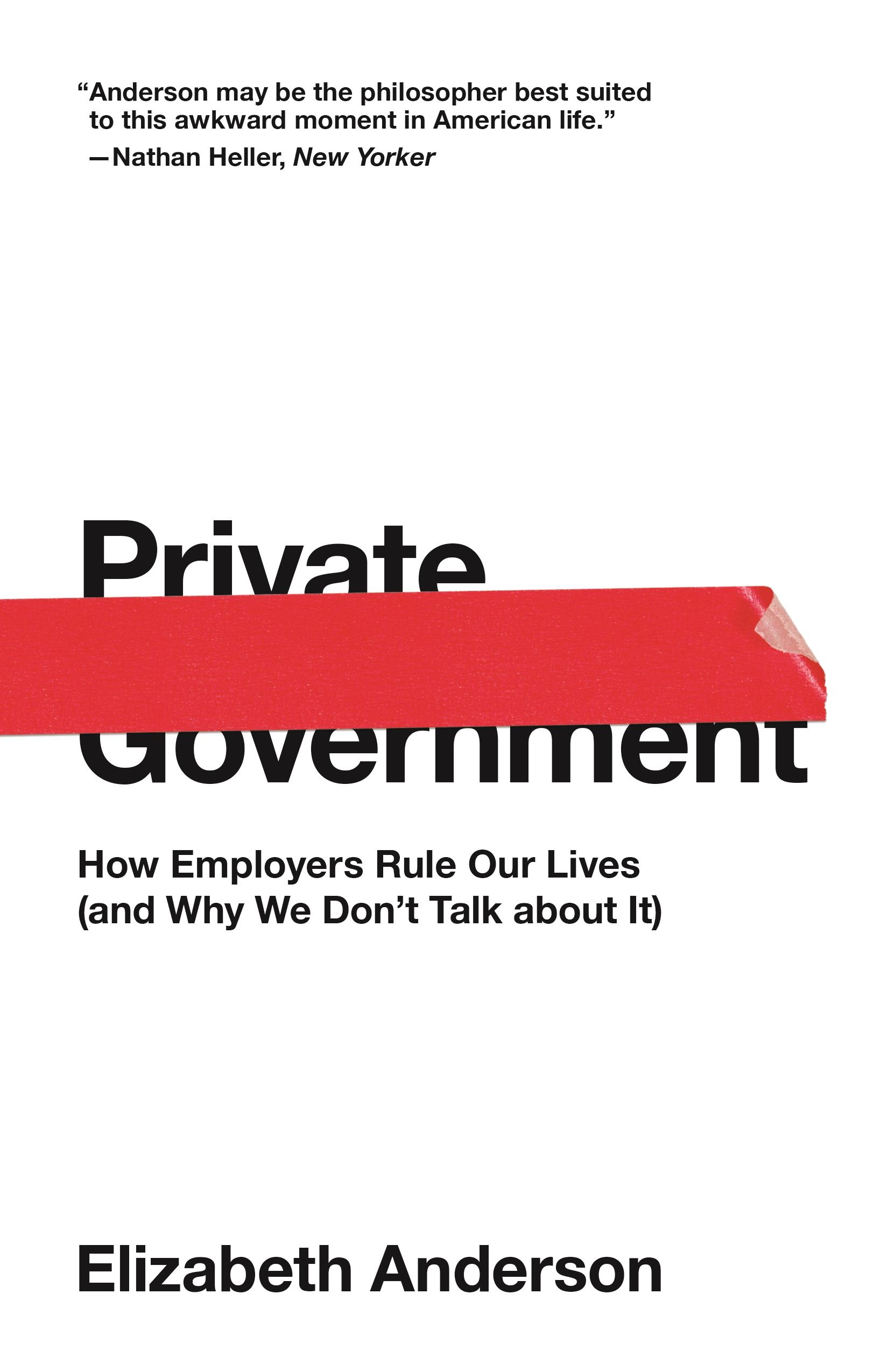 Vorderes Coverbild Private Government
