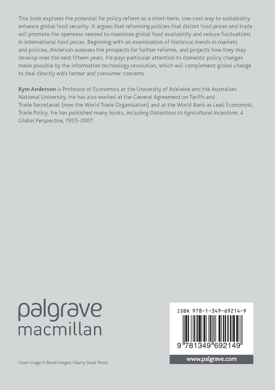 Rückseitencover Agricultural Trade, Policy Reforms, and Global Food Security