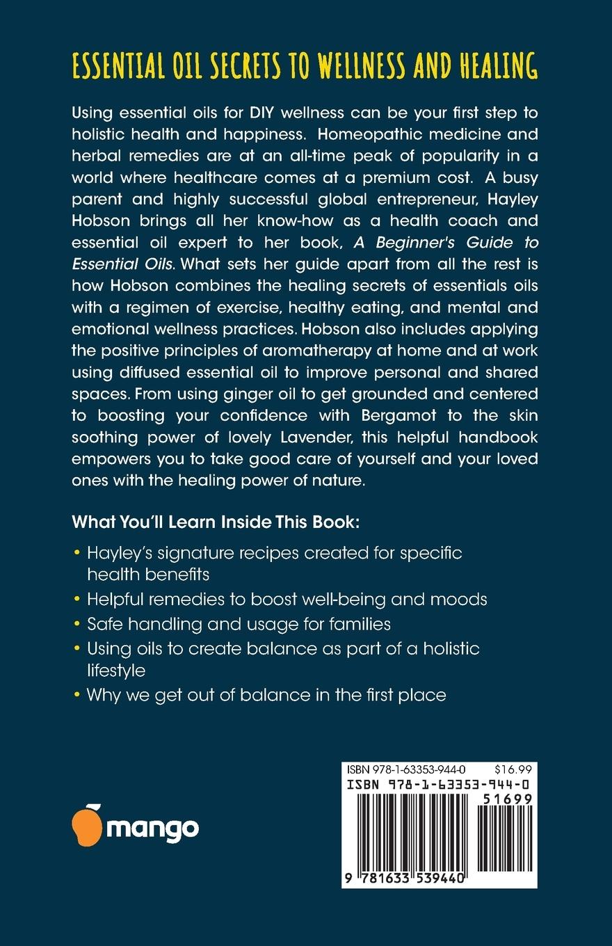 Rückseitencover A Beginner's Guide to Essential Oils