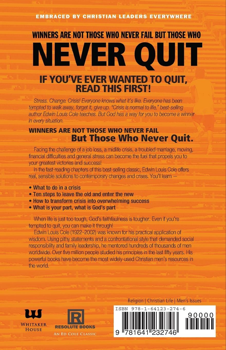 Rückseitencover Never Quit