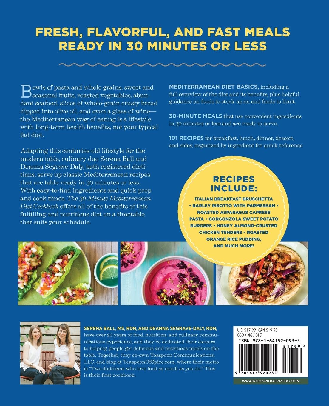 Rückseitencover The 30-Minute Mediterranean Diet Cookbook